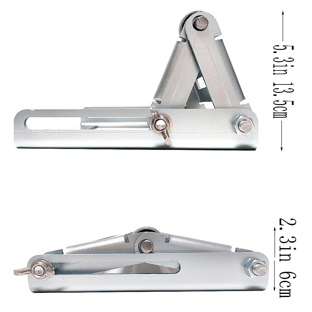 Adjustable Miter Saw Roller Stand, Adjustable Cutting Machine Support Frame, Roller Stand for Woodworking. 280 Lbs Capacity and Height Adjustment From 2.3 Inches To 5.3 Inches - WoodArtSupply