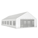 20'x40' Party Tent - Heavy Duty Upgraded Galvanized Frame, Outdoor Wedding Gazebo Shelter Canopy, Removable Sidewalls, Double Doors, and 3 Carry Bags for Parties, Weddings, and Outdoor Events Mulinsonfly