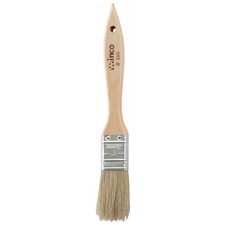Winco Heavy-Duty Boar Bristle Pastry Brush, 1" Winco