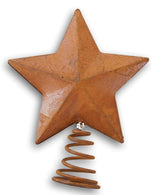 Rust Metal Star Mini Tree Topper - 2.75 Inches, Brown My Little Christmas