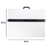 Pacific Arc Drafting Board, Portable Drafting Table with Parallel Bar, 20 x 26 Inches Pacific Arc