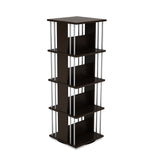 Atlantic Typhoon Media Storage Spinner, Engineered Wood, Space-Saving 360-Degree Rotation, Organize & Protect Prized Media & Memorabilia Collections, PN 82635716 – Espresso Atlantic