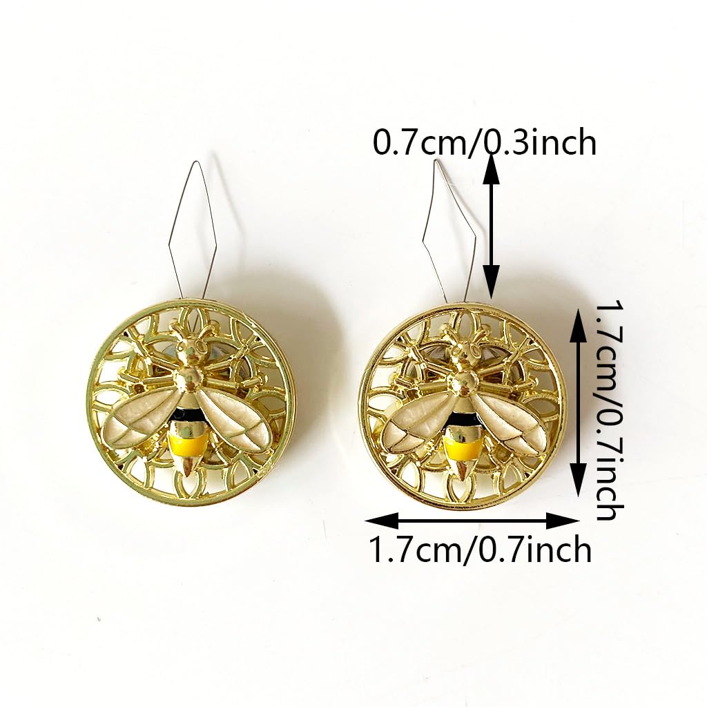 2 Pieces Bee Needle Minders, Magnetic Needle Keeper, Needle Threader, Cross Stitch Embroidery Sewing Needlework Tools DPXWCCH
