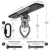 Kipika Heavy Bag Hanger - Heavy Duty Punching Bag Mount Steel Hanger Bracket, Ceiling Wall Mount Wood Beam Hook Holder for Boxing, Kickboxing, Muay Thai, and Home Gym Fitness Equipment Kipika