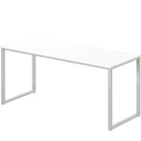 SHW Home Office 48-Inch Computer Desk, 24" Deep, White SHW