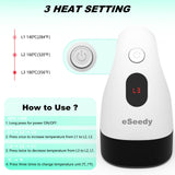 eSeedy Mini Heat Press Machine, 3 Heat Settings& Fast Heating, 15 Mins Auto-Off, Insulated Safety Base, Mini Iron for Crafting, T Shirts, Hats, Heating Transfer Projects(White Green) eSeedy