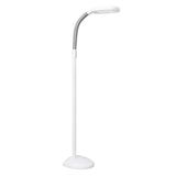 Verilux SmartLight Full Spectrum LED Modern Floor Lamp with Adjustable Brightness, Flexible Gooseneck and Easy Controls - Reduces Eye Strain and Fatigue - Ideal for Reading, Artists, Craft (White) Verilux