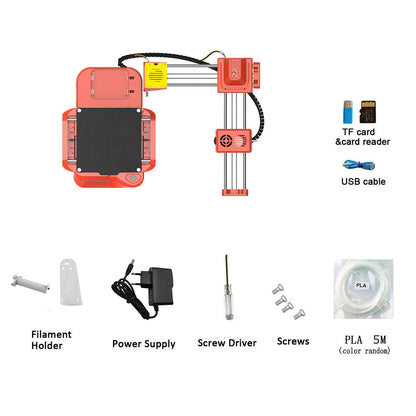 Roberee Mini 3D Printer, K7 Desktop Mini 3D Printer High-Precision Smart Printing Machine for Kids Ages 8, 10-12, 12-14 Teens Beginners Kids Student Educatio Free Filaments Print Size 100x100 - WoodArtSupply