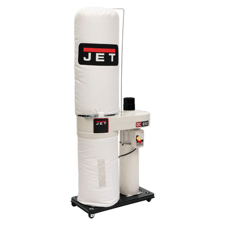 JET DC-650BK Dust Collector, 30-Micron Bag Filter, 650 CFM, 1 HP, 1Ph 115/230V (708642BK) Jet