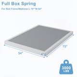 HOBINCHE Full Box Spring - 4 Inch High Profile Box Spring for Full Bed, Sturdy Metal Frame Mattress Foundation, Easy Assembly, Quiet & Noise-Free HOBINCHE
