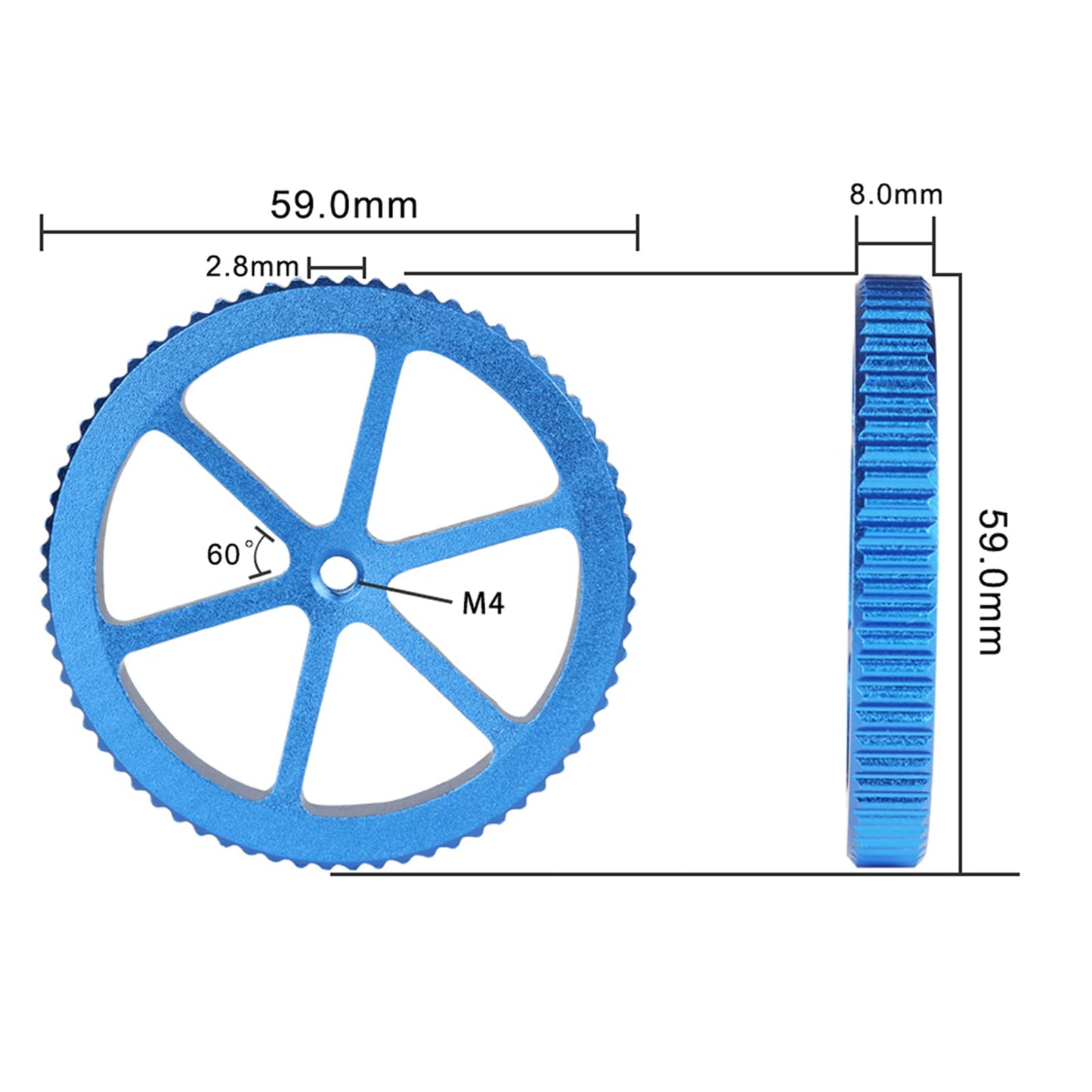 IdeaFormer Upgraded 4pcs Blue Aluminum Hand Twist Leveling Nut,4pcs 20mmSprings,4pcs Screws, 4pcs Heatbed Silicone Leveling Column Mounts for Ender 3/3 Pro/3v2 3D Printer - WoodArtSupply