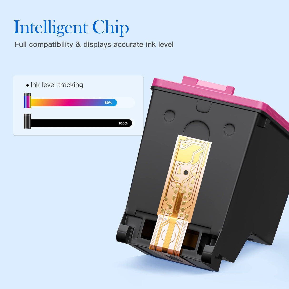 Valuetoner Remanufactured Ink Cartridge Replacement for HP Ink 62 62XL Works with HP Envy 5540 5640 5660 7644 OfficeJet 5740 5741 8040 OfficeJet 200 250 Series Printer (2-Pack, 1 Black 1 Tri-Color) Valuetoner