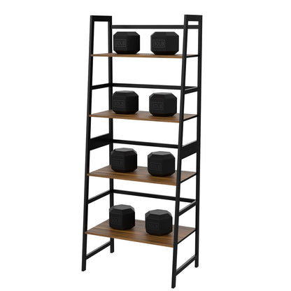 Bookshelf 4 Tiers, Bamboo Bookcase Tall Book Shelf Storage Organizer Modern Display Shelving Unit Wall Corner Storage Rack for Home Office Decor, Living Room, Kitchen, Bedroom, Bathroom, Industrial