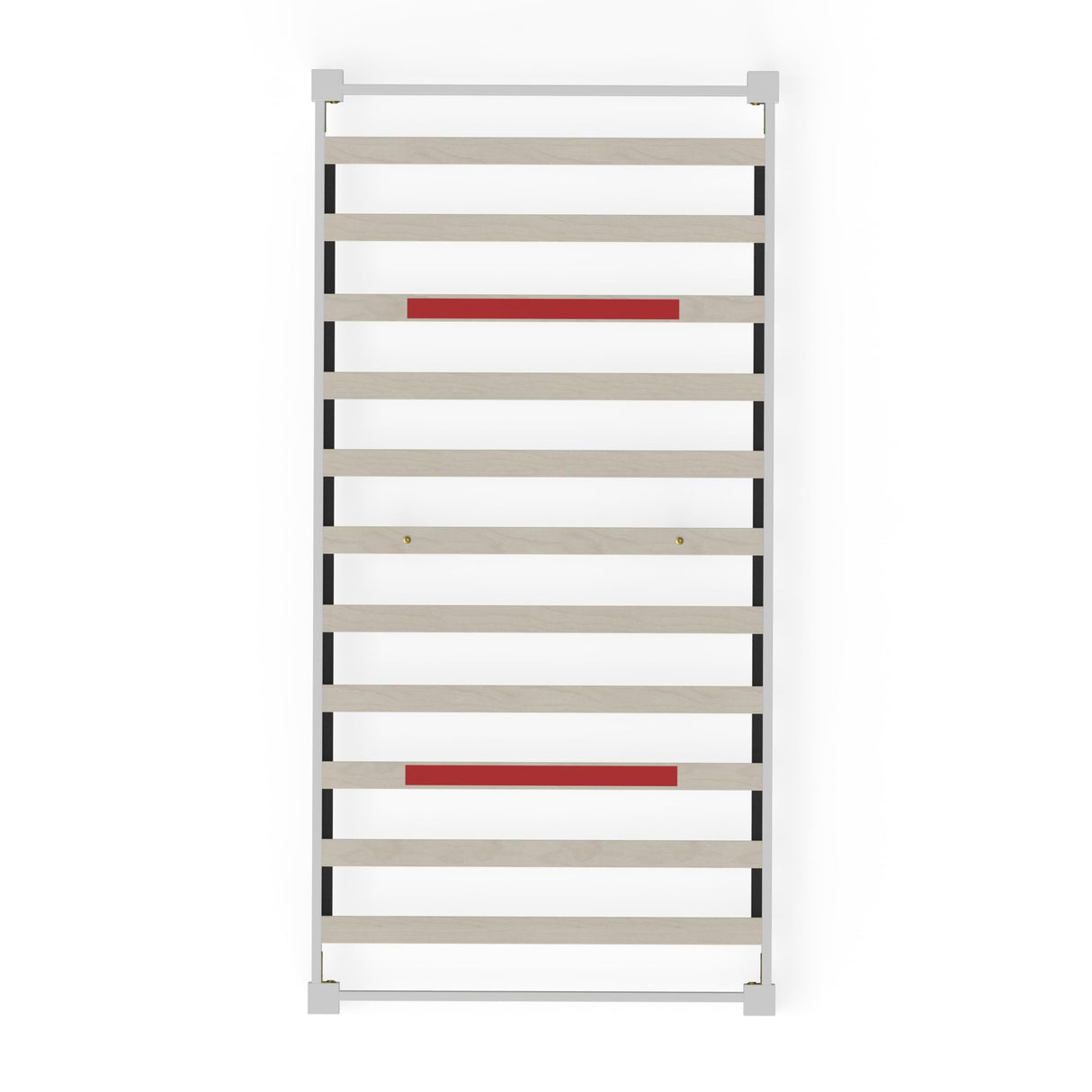 ComfIQ Solid Wood Platform Bed with Outset Legs (No Headboard) – Durable Frame, Easy Assembly, Ample Underbed Storage – Twin Size, White ComfIQ