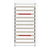 ComfIQ Solid Wood Platform Bed with Outset Legs (No Headboard) – Durable Frame, Easy Assembly, Ample Underbed Storage – Twin Size, White ComfIQ