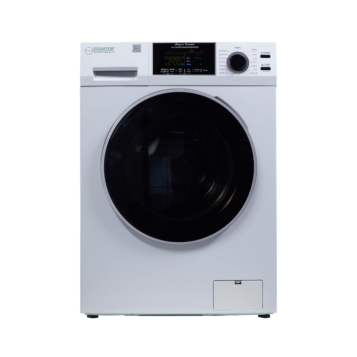 All-in-one Washer Dryer Ventless FULLY BUILTIN 0-CLEARANCE 1.62cf/15lbs 110V 1400RPM Equator Equator Advanced Appliances