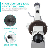 CXRCY Wood Lathe, 8" x 12" Mini Benchtop Wood Lathe Machine 1/3 HP Infinitely Variable Speed 750-3200 RPM with 2 Tool Rests, Lathe Chisel, Goggle for Woodworking, Woodturning CXRCY