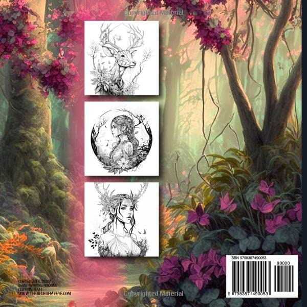 SCENES FROM THE FOREST: Coloring Book of Flora and Fauna from the Magical Forest WoodArtSupply