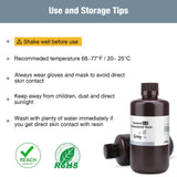 ELEGOO Upgraded Standard 3D Printer Resin, Photopolymer 405nm UV Curing Resin 2.0 for LCD/DLP 3D Printing Grey 1000G ELEGOO