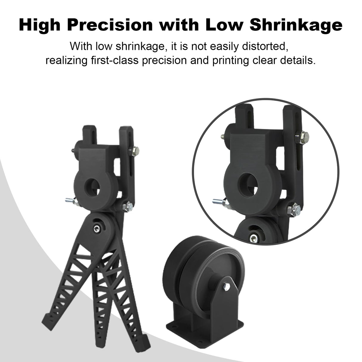 MAGFORMS Ultra Tough ABS-Like 3D Printer Resin ABS110, High Impact Resistance, Excellent Toughness and Strength, High Precision and Non-Brittle Photopolymer Resin for LCD DLP 3D Printing (Black, 1kg) Magforms