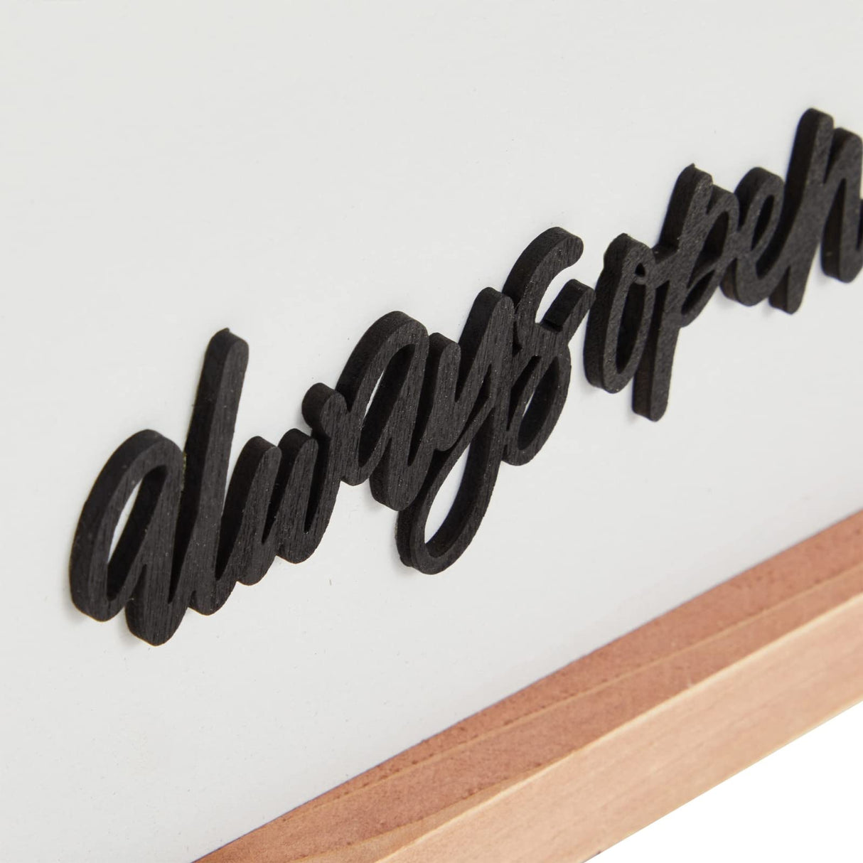 Farmlyn Creek Wooden Rustic Kitchen Wall Decor Sign, This Kitchen Always Open Never Closes (16 x 8 In) Farmlyn Creek