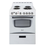 Avanti ERU240P1B ERU240 24" Electric Range Oven with Framed Glass Door, in Black Avanti