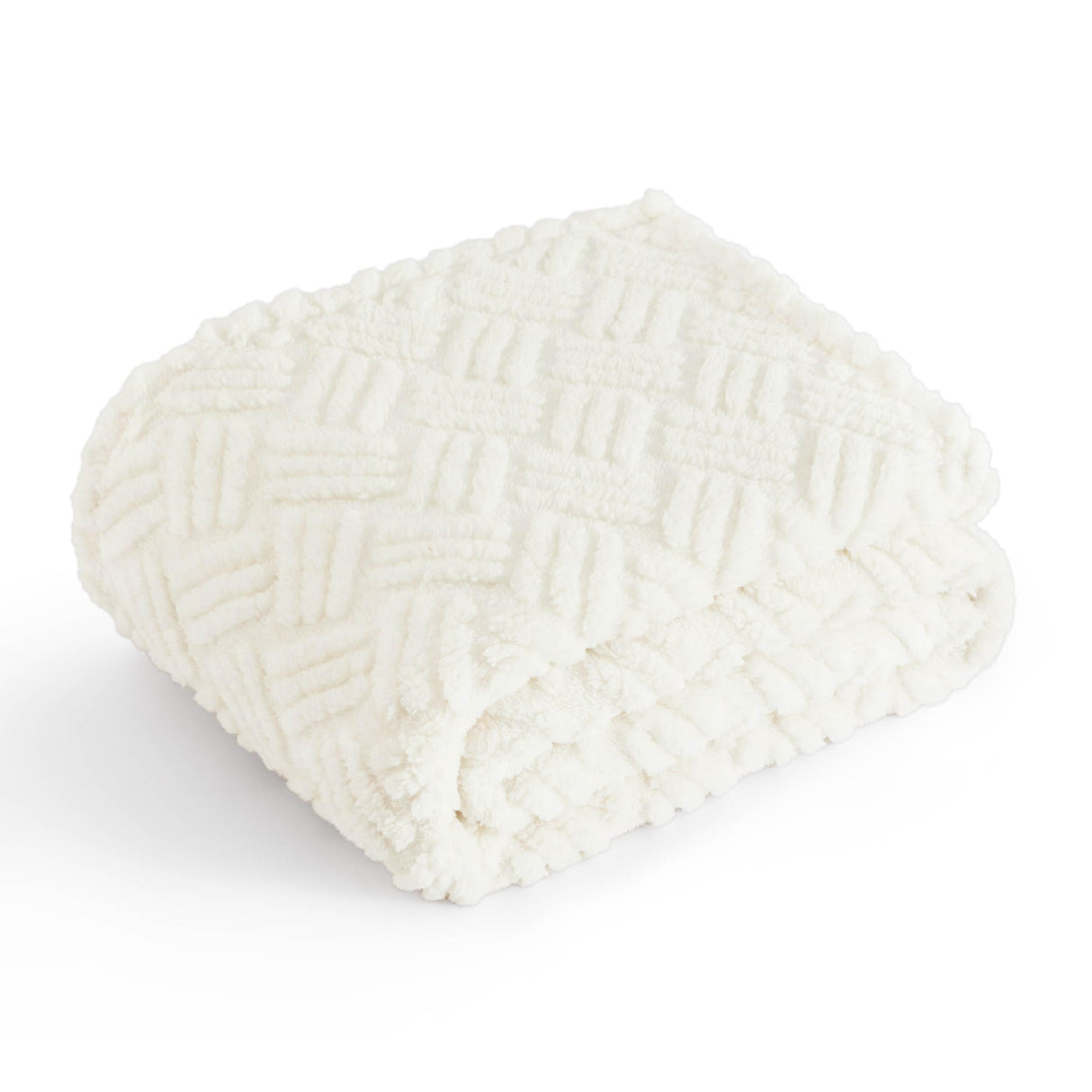 Bedsure White Throw Blanket for Couch - Jacquard Super Soft Cozy Boho Blankets for Women Girls, Cute Small Blanket for Bed Sofa, Gift, Home Decor, 50x60 Inches Bedsure