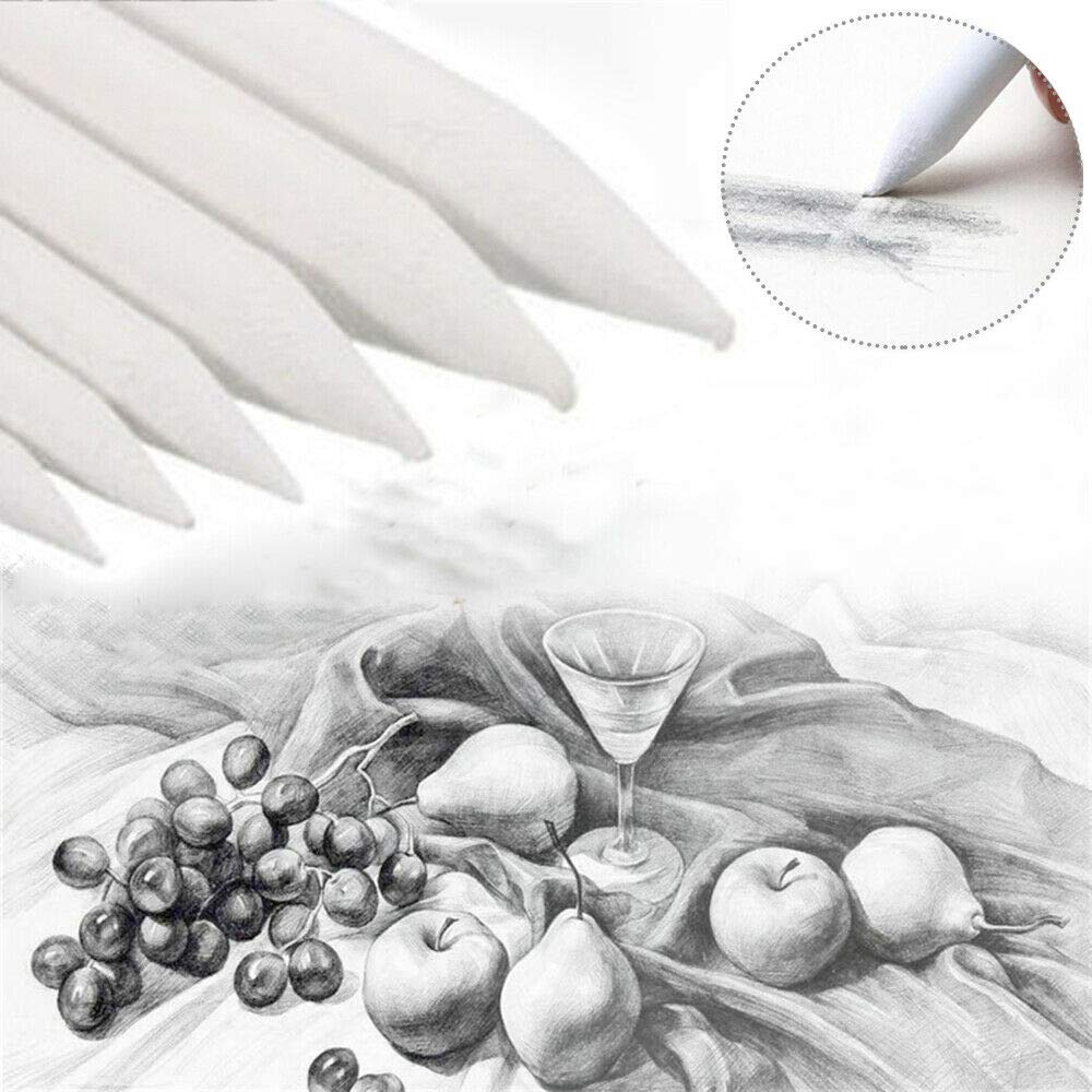 36 Pieces Artist paper Blending Stump and Tortillion Art Blenders 6 sizes for Student Sketch Drawing Bykswil