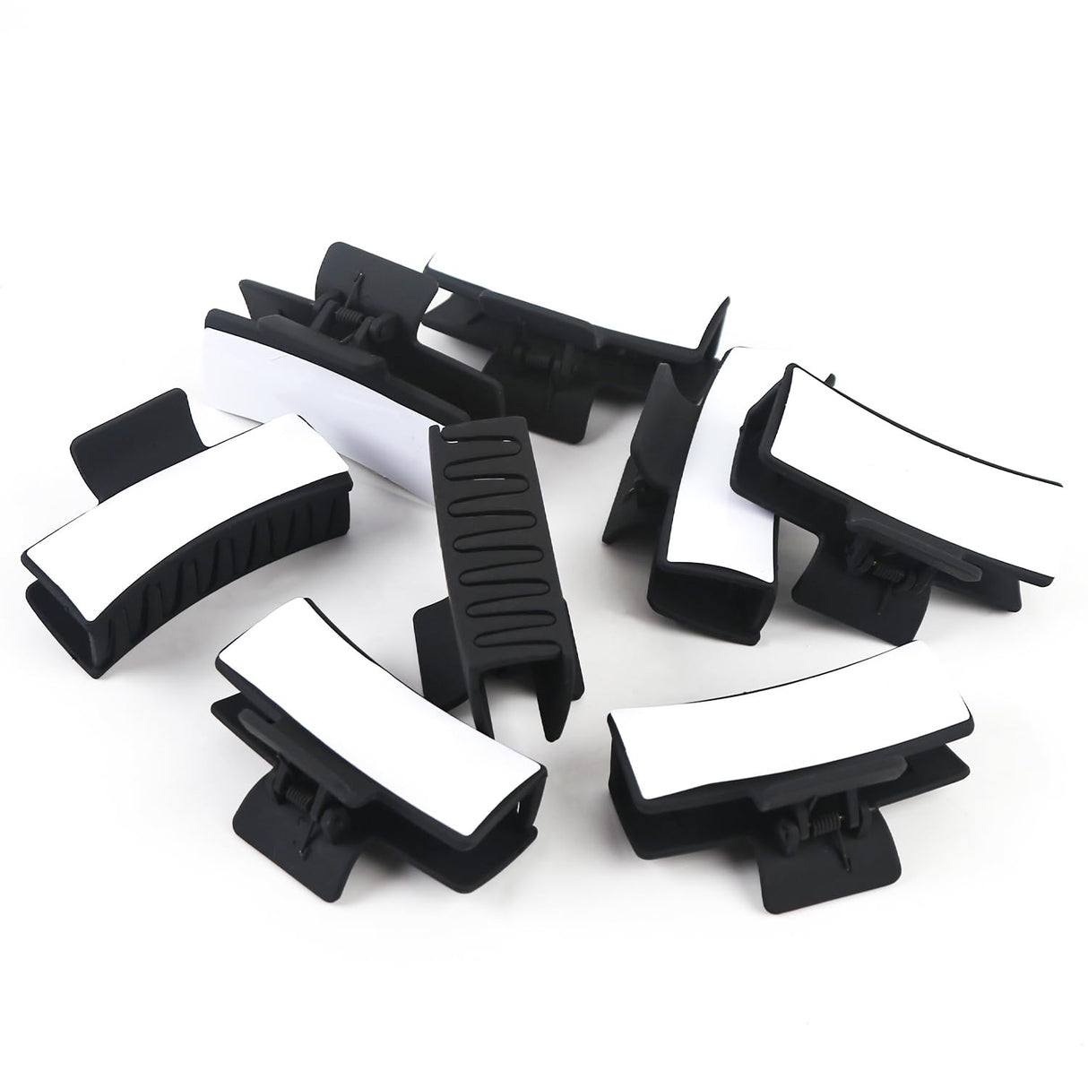 ASUNFO 8 Pcs Sublimation Hair Clips Blanks Heat Transfer Hair Claw Clips DIY Hair Accessories for Women ASUNFO