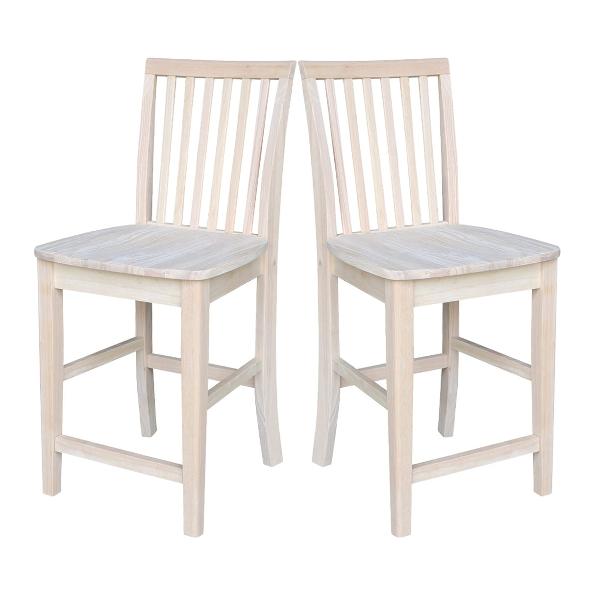 International Concepts 24-Inch Mission Stool, Unfinished IC International Concepts