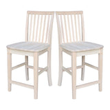 International Concepts 24-Inch Mission Stool, Unfinished IC International Concepts