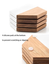 Wood Marble Coasters for Drinks, Modern Rustic Acacia Hexagon Coasters Set Decorative Coasters Bar Coasters for Living Room Coffee Wooden Table Beer Mug Christmas Housewarming Wedding Home Decor 4Pcs WLWNWFT