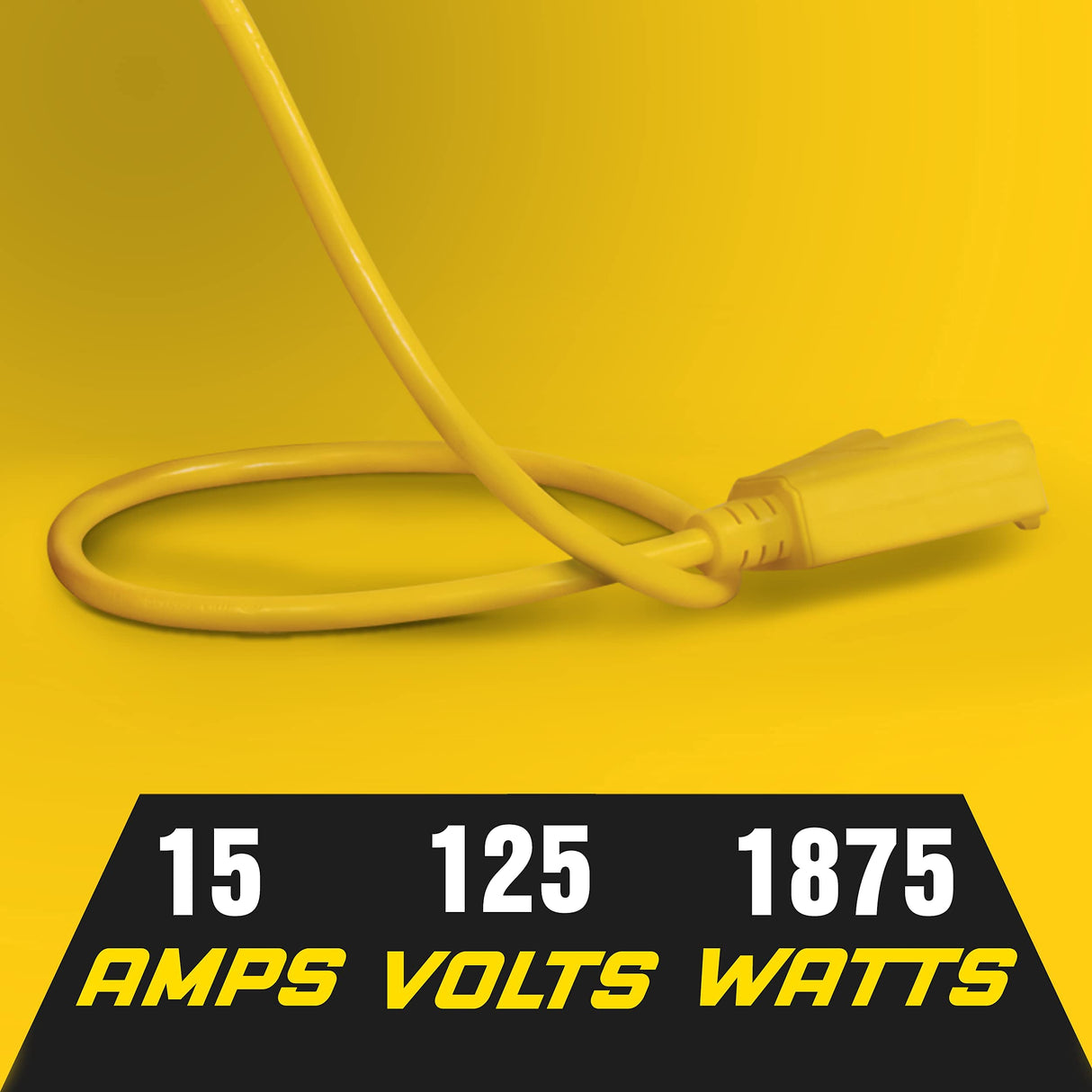 ReelWorks Retractable Extension Cord Reel Polypropylene 12AWG x 40' Foot Industrial Commercial Grade 3C SJT Cable Triple Tap Connector 15A 125VAC 1875W 60Hz Current Interrupter Best for Indoor Use ReelWorks