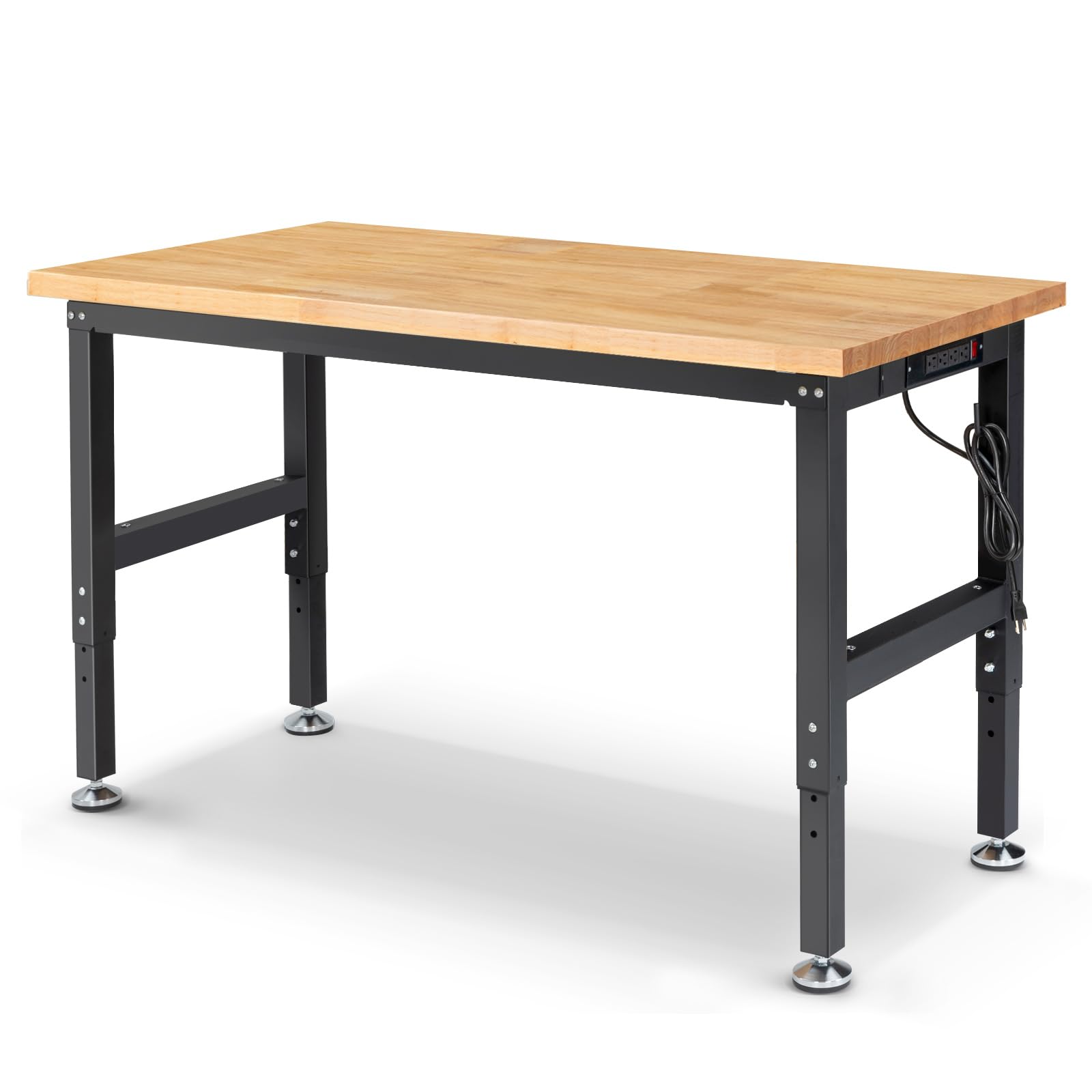 ENJOYWOOD 60 Inch Workbench for Garage Adjustable Height Work Bench ...