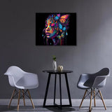 DIY Paint by Numbers Colorful Girl Paint by Number for Adults Beginner and Kids with Paintbrushes Black Girl Acrylic Painting by Numbers Kits on Canvas Art Crafts for Home Walls 16"x20"(Frameless) TUMOVO
