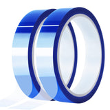 MEBMIK 2 Rolls 20mm x33m(108ft) Blue Heat Tape High Temperature Heat Resistant Tape Heat Transfer Tape for Heat Sublimation Press Vinyl,No Residue MEBMIK