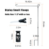 MAIKESUB Double Sided White Sublimation Blank Polyester Flags for Garden and Yard Canvas BannerLawn Garden Flags DIY Halloween Decorative Flag (Garden Flag Stand) MAIKESUB