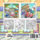 Snuggly Friends - Traveling the World: Super Cute and Fun Coloring Book for Adults and Teens with Cozy Fuzzy Animal Characters in Hygge Holiday ... Music (Snuggly Friends Coloring Series) WoodArtSupply