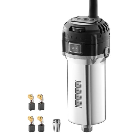 Genmitsu 710W Compact Router 65mm Diameter, 6 Variable Speeds Palm Trimmer Router, with ER11 Collet & 4 Carbon Brushes, Spindle Motor Upgrade for CNC Machines Genmitsu