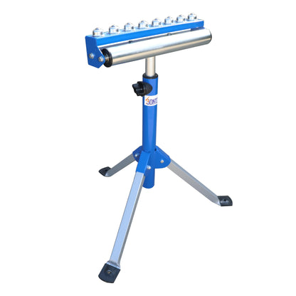 MENIPHIB Ball bearing roller stands for woodworking, adjustable roller stand for table saw,table saw outfeed kit, outfeed table for tablesaw,folding roller stand height adjustable, Blue - WoodArtSupply