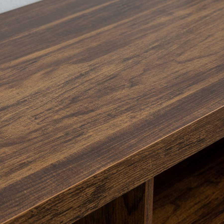 GAZHOME TV Stand for TV up to 65 Inches, TV Cabinet with Open Storage, TV Console Unit with Shelving for Living Room, Entertainment Room, Rustic Brown GAZHOME