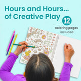 Princess Sticker Book Activity for Kids, World of Princesses by Cupkin, Toddler Airplane Travel Essentials, 500+ Stickers for Kids 12 Scenes + Coloring Book Pages, Girly Kid Gift, Crafts Ages 2-8 CUPKIN