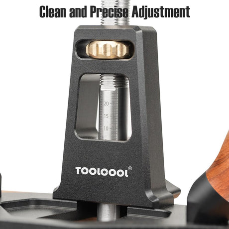 TOOLCOOL Router Plane Handheld Woodworking Tool Simple and Effective Plow Plane for Tuning Joinery Cutting Grooves Mortise (Wood Grip) Toolcool
