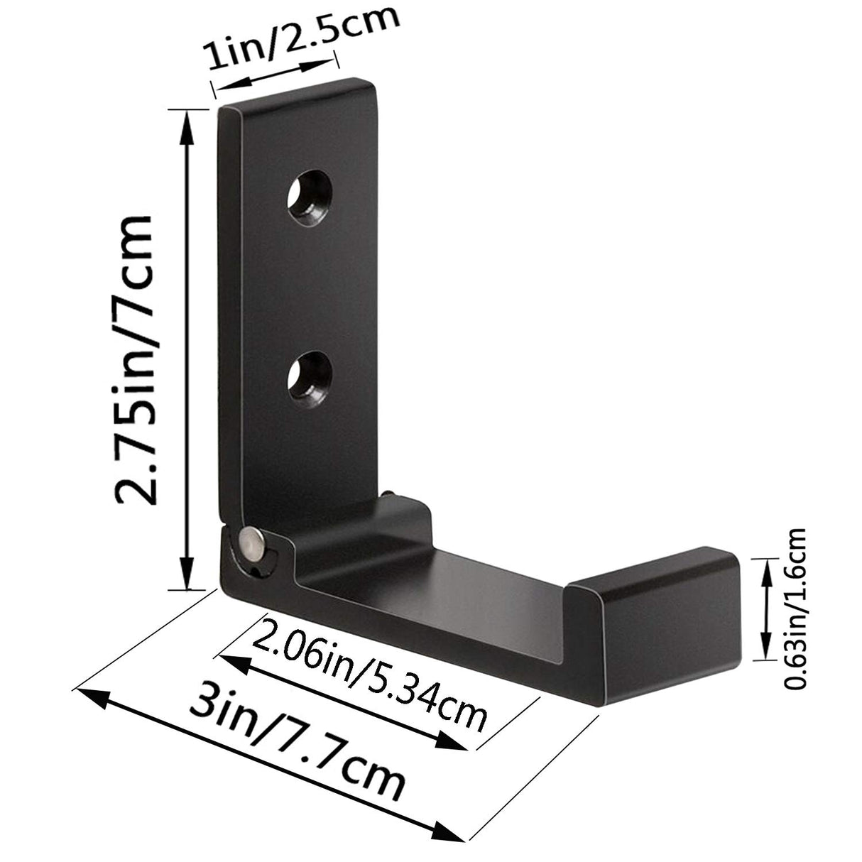 ZEYU Folding Coat Hooks, 5Pcs Wall Hooks for Hanging Coat Towel Hooks Hardware Heavy Duty Aluminum Alloy Headphone Holder No Rust Wall Mounted with Screws for Bags Fitness Equipment ZEYU