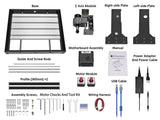 Monoprice Benchtop CNC Router Kit, 3 Axis, for Soft Metal, Wood, Plastic, Acrylic, PVC and PCB Engraving and Milling, Compatible with GRBL and Candle Software, XYZ Working Area 300 x 180 x 40 mm Monoprice