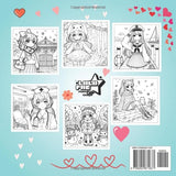 Anime Coloring Book: Girls in Cute Kawaii Fashion, Foodie & Fantasy Portrait Looks | For Teens, Kids & Manga Lovers Majosta