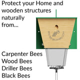 Ultimate Pro, Carpenter Bee Trap, 2 Traps in 1, High-Capacity External Bee Vault – 2 Pack Best Bee Brothers
