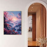5D Diamond Painting Landscape Diamond Art Kits for Adults, Cherry blossom Diamond Art Kits, Square Drill Diamond Painting, DIY Full Drill Diamond Dots Gem Art Paintings, Home Wall Decor 20x28in k-3 Peepezo