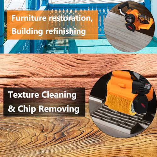 Dobetter Drum Sander for Woodworking, Surface Conditioning Tool, Burnishing Polishing Machine, Paint Stripper Remover, Variable Speed Tool with VAC Dobetter