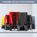 ELEGOO Upgraded ABS Like Resin 3.0, 405nm UV-Curing 3D Printer Resin with Higher Precision and Lower Shrinkage, Enhanced Strength and Toughness Photopolymer Resin for LCD Printer Clear Red 1000G ELEGOO